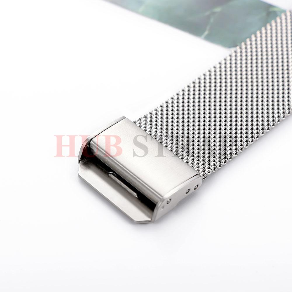18mm 22mm 20mm Milan Loop Belt Quick Release Stainless Steel Strap Belt for Samsung Galaxy for Huawei Watch Universal Watchband