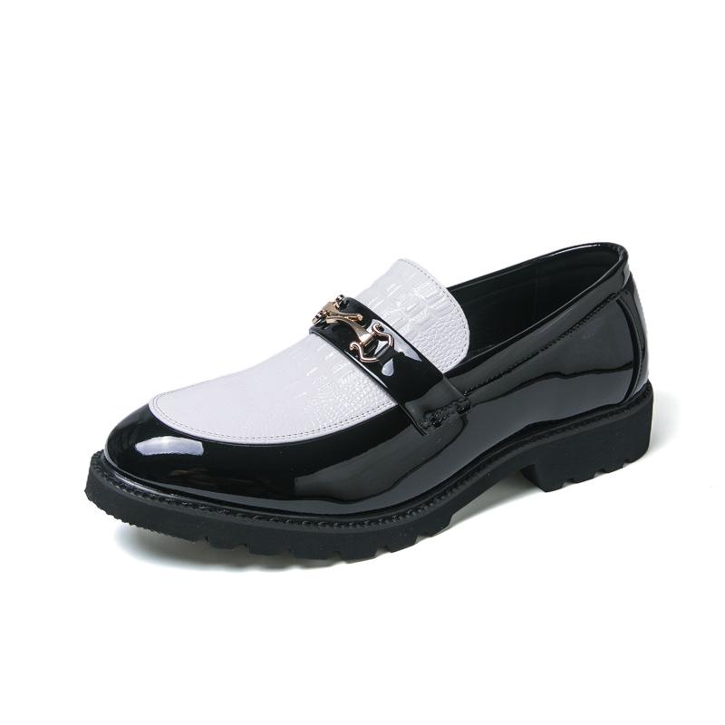 Men s Plus Size Thick-Soled Leather Slip-On Shoes – Pointed Toe Formal  Casual 40
