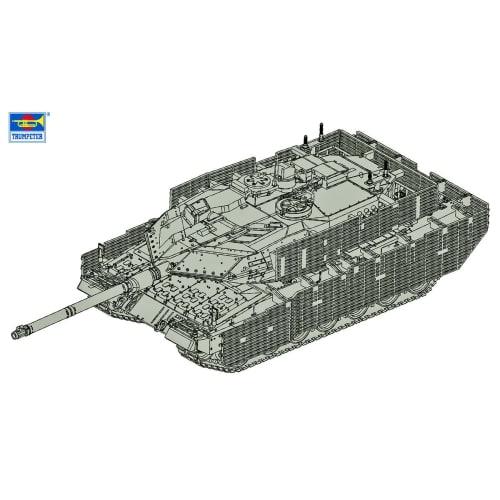 Trumpeter 1/72 Canadian Leopard 2A6M CAN Main Battle Tank Plastic Model Kit 07193 (Tank)