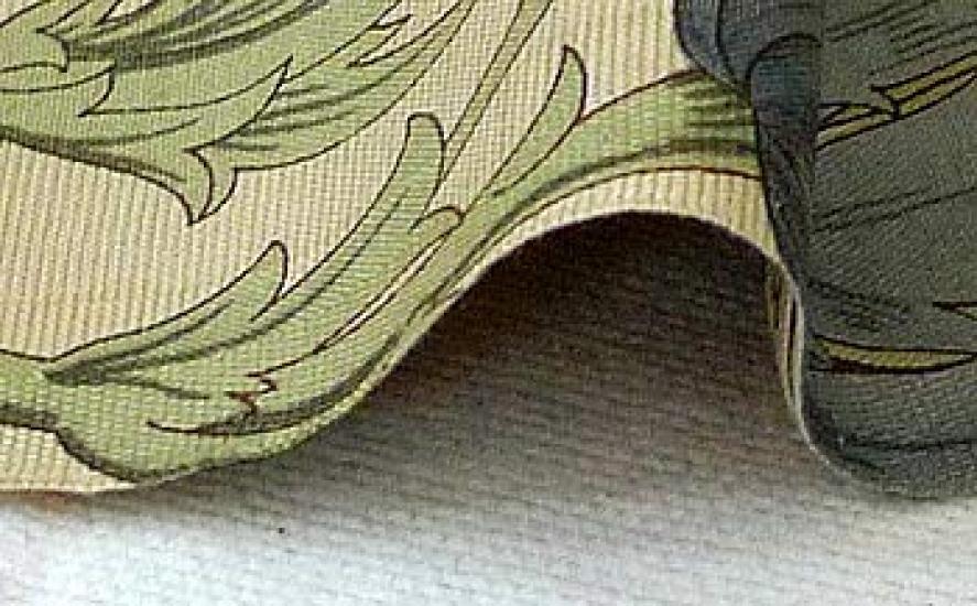 Morris Best of Morris Anemone 1 Meter Cotton Print Fabric MO-2139 Blue/Beige, Pre-Cut