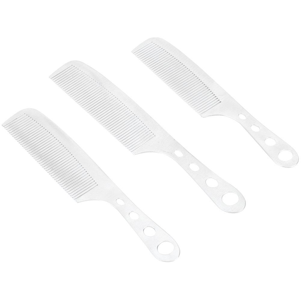 3pcs Professional Men Hairdressing Comb Portable Barber Shop Comb Hair Styling Tool