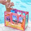 Transparente PVC Strandtasche Wasserdicht Große Kapazität Schwimmtasche Sommer Reise Aufbewahrung Handtasche für Damen
