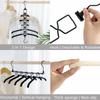 5 In 1 Clothes Hangers,Magic Multi Layer Metal Wardrobe Storage Rack,360 Rotatable Stackable Hanging Hangers Closet Organizer