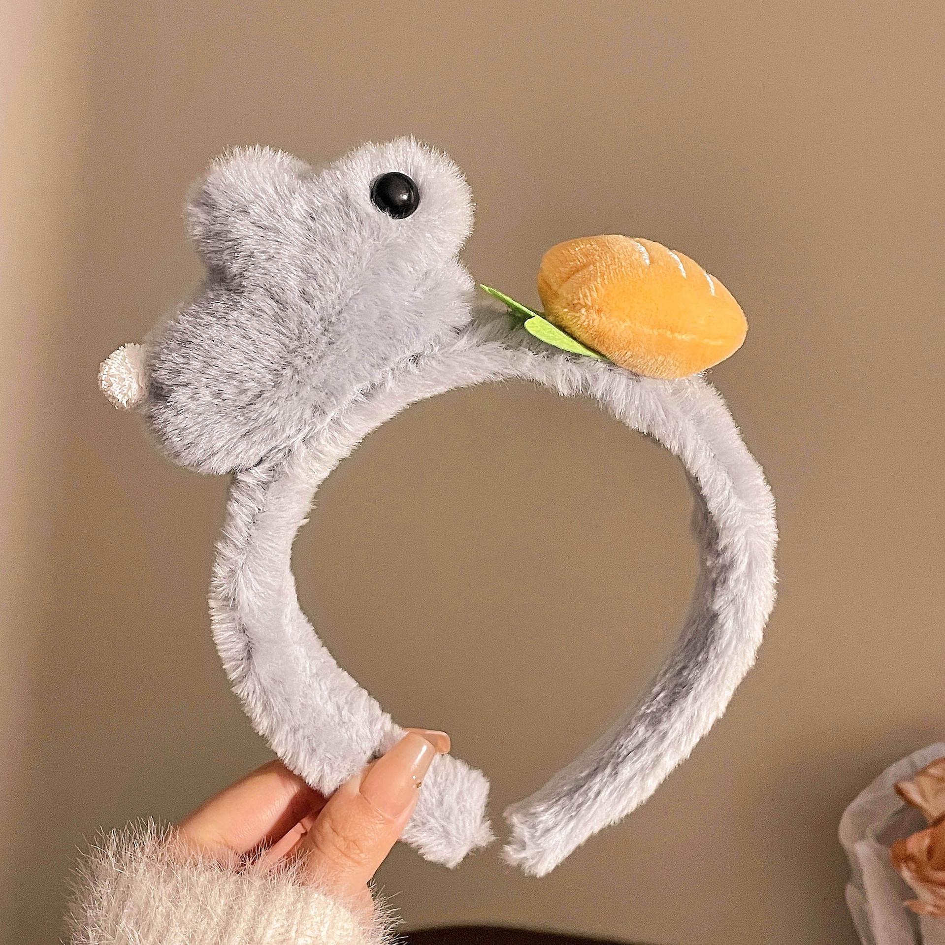 

Очаровательная 3D плюшевая повязка на голову с кроликом и морковкой для женщин – Идеально подходит для умывания лица и укладки волос в высокий пучок