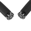 Pair 1" Black CNC Aluminum Handle Bar Hand Grips For Motorcycle Cruiser Chopper