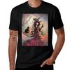 October Flame Witch Cat Fantasy Art By Molly Harrison Tshirt Large Size Short Sleeve Tshirt