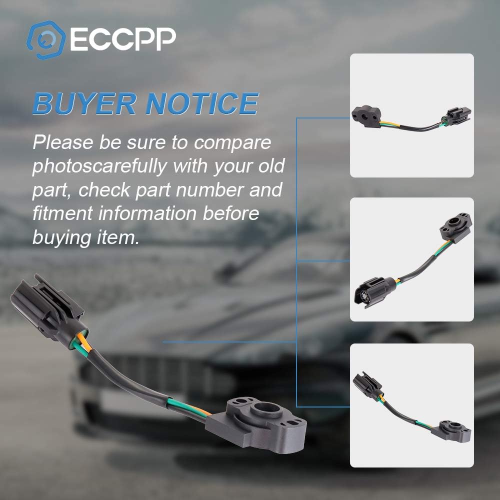 ECCPP Throttle Position Sensor TPS - Fit for Ford Bronco, F-150, F-250, F-350, E-150, E-250, E-350 Econoline & Club Wagon - 12339051, 12339049