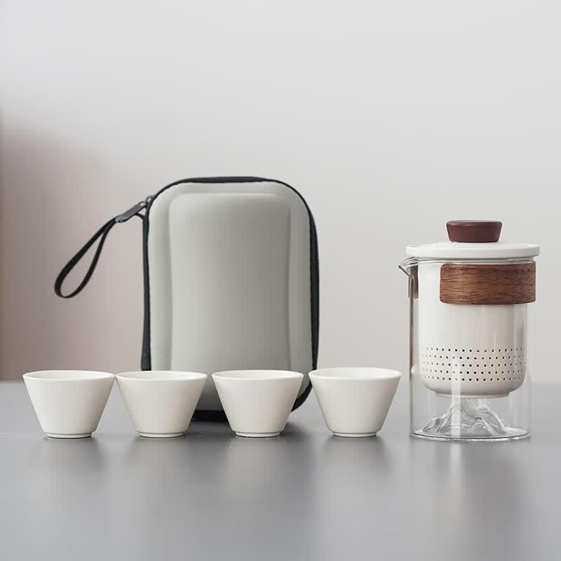 Portable Ceramic Chinese Kung Fu Tea Set