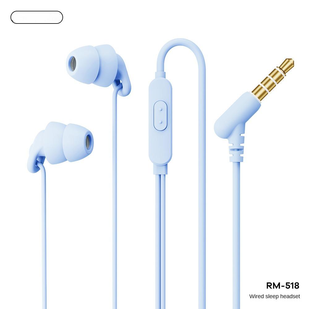 

Проводные наушники ASMR Гарнитура для сна Внутриканальное проводное управление с микрофоном Аудио шумоподавление