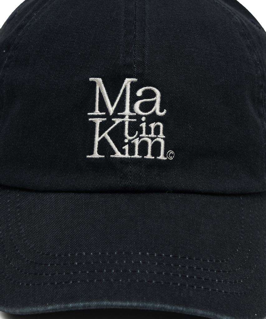 Mattengkim Matin Block Logo Ball Cap In Dark Navy