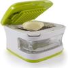 Garlic Grinder Aid Press Box, ABS Plastic Stainless Steel Garlic Chopper Crusher Garlic Mincer Ginger Presser