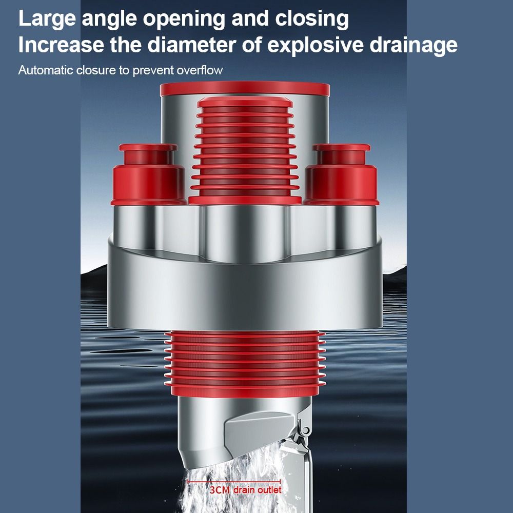 Anti Odor Sink Drain Pipe Adapter 4 in 1 Multifunctional Dishwasher Water Pipe Connector Sealing Ring Drainage Water Pipe Joint