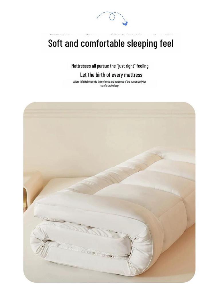 Dicke Tatami-Matratzenauflage für Schlafzimmer: Faltbares Einzelbett 90x190, Ideal für Studentenwohnheime & Mietwohnungen