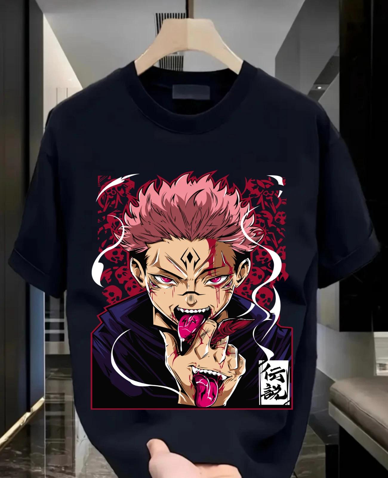 

Футболка Итадори Юдзи Jujutsu Kaisen Сукуна Годзё Эксклюзивный Подарок Футболка Все Размеры XL