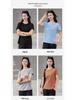Spring-Summer Women's Casual Crew Neck Short Sleeve Solid Color Loose T-Shirt