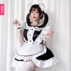 Catwoman Black and White Maid Outfit Japanese Anime Cosplay Girl Cos Maid Uniform Coffee Maid Princess Dress