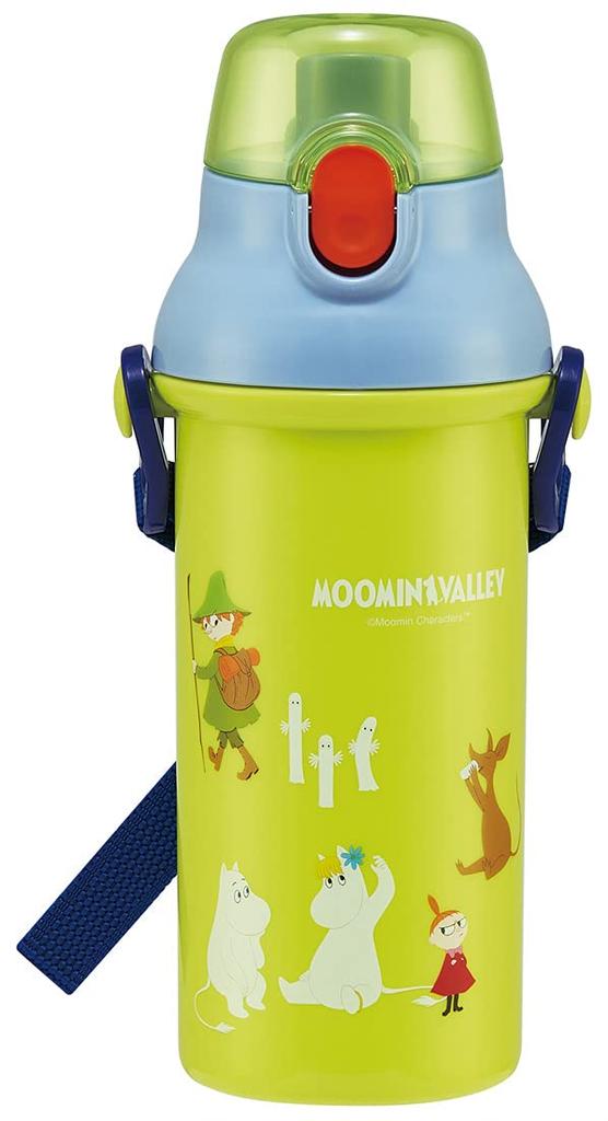 Skater Plastic Water Moomin for Made in Children's Bottle, 480ml, Ag+ Antibacterial, Design, Girls, Japan, PSB5SANAG-A