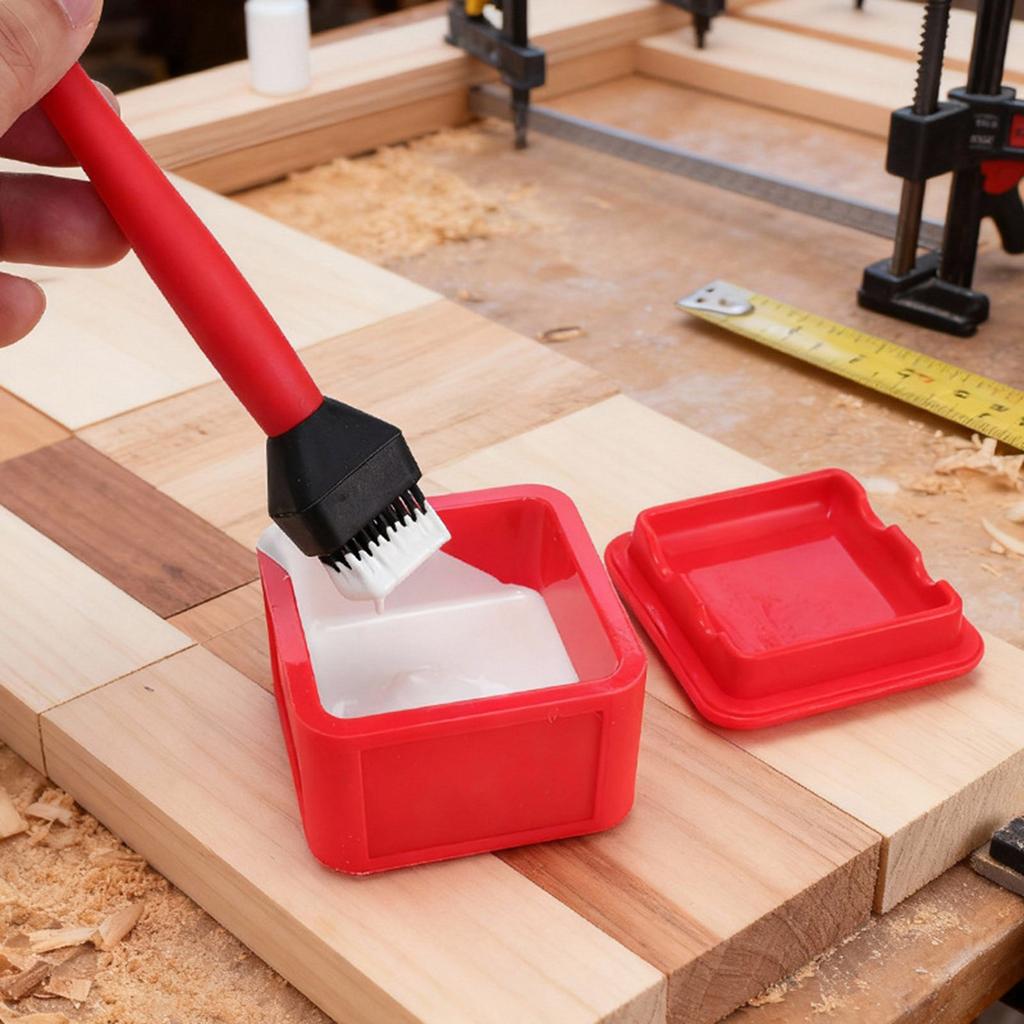 Silicone Glues Brush Woodworking Glues Applicator Dispensing Storage Box Replacement for Furniture Refurbishing