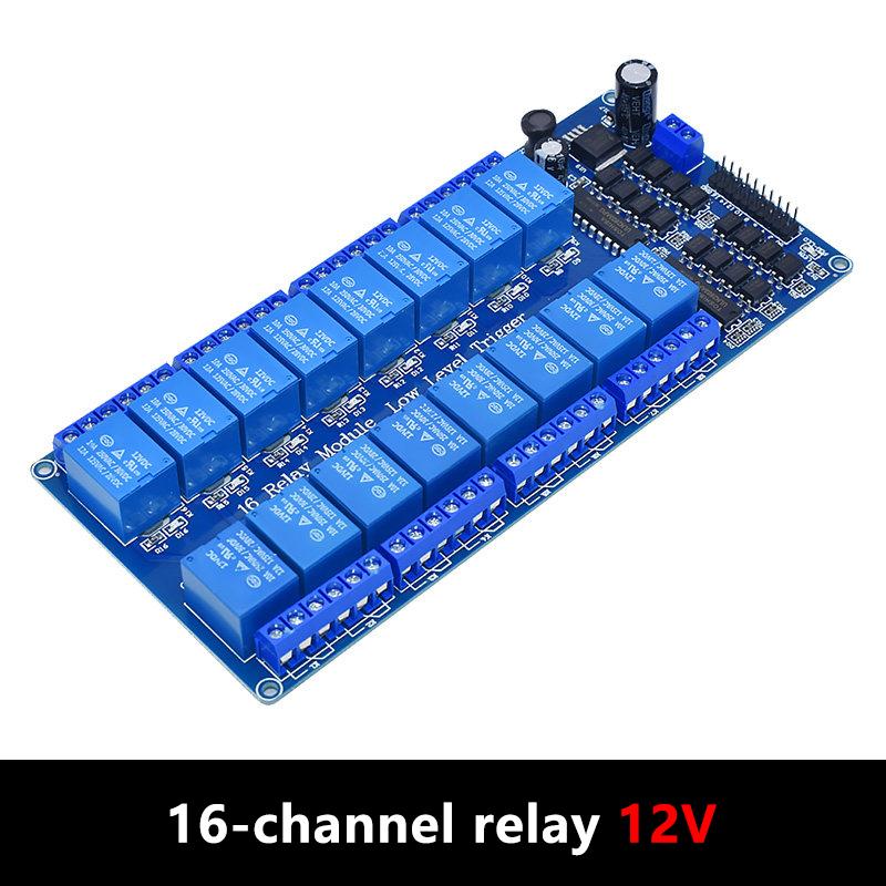 5V/12V/24V 1/2/4/8/16 Channel Relay Control Module, Opto-Isolated Low Level Trigger for PLC & Arduino