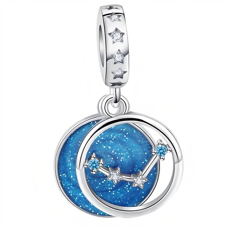 Charms Do Pandora Pendant Charm Zodiac Sign Aquarius Stars Charmsy Trusky
