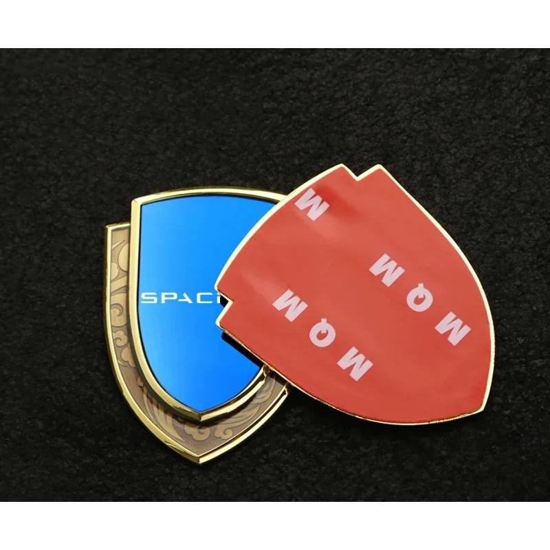 Car Stickers 3D Metal Accsesories Auto Accessory for Tesla Dual Motor Spacex P75d P85d P90d P100d