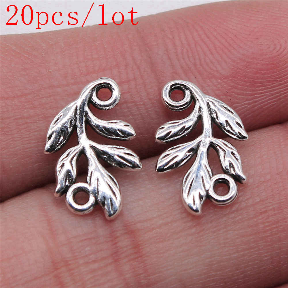 

Ветви и листья, соединительные компоненты, принадлежности для изготовления ювелирных изделий, художественные ремесла, аксессуары для изготовления своими руками A24-20pcs-10x15mm