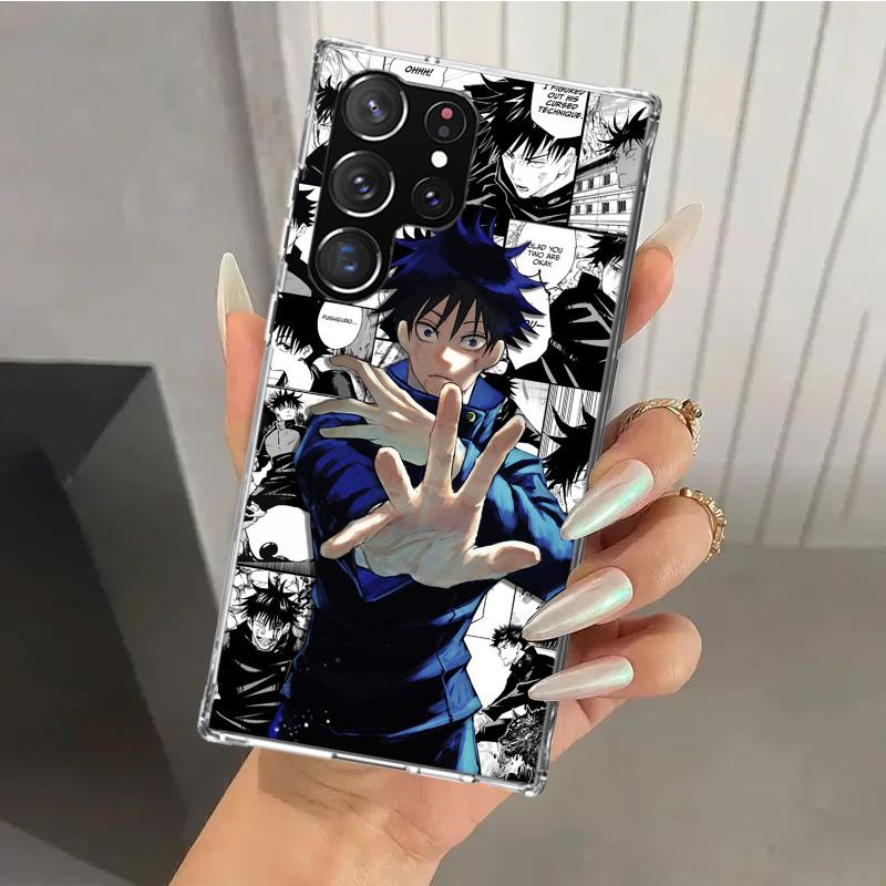 Jujutsus Japan Anime Phone Case for Samsung Galaxy S26 S24 S23 Ultra S25 Edge S22 S21 Plus S20 FE + Soft Print Shell Funda Galax