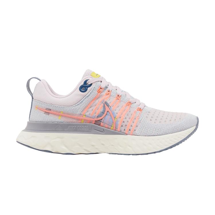 Nike Wmns React Infinity Run Flyknit 2 Premium Pink Foam Blue Tint 35.5