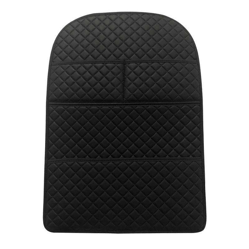 Car Anti Kick Protector Leather Seat Back Organizer Interior Auto Backseat Child Anti Kick Mat Seat Pad Car Accessory Supplies Leather