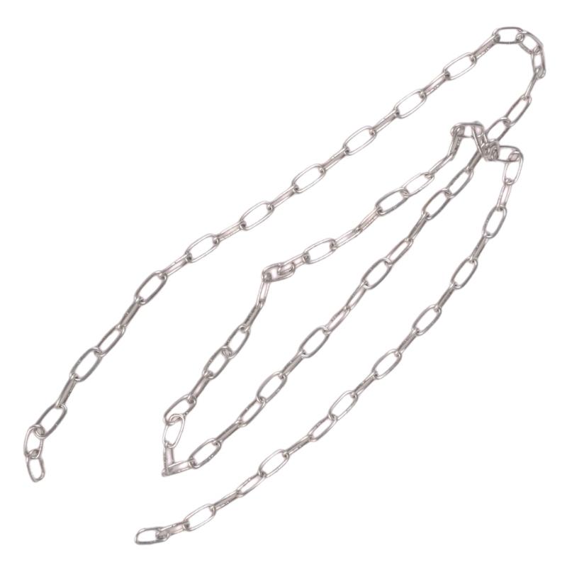 A52E Multipurpose 100cm Silver Stainless Sturdy Steel Chain Accessory for Hanging Artworks Light Fixtures and Flowerpots