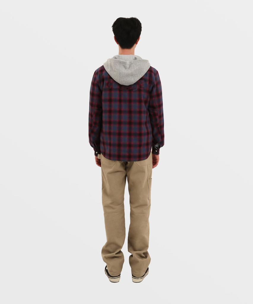SAFARISPOT Cottage Reversible Hoodie Shirt Jacket (Black/Purple)