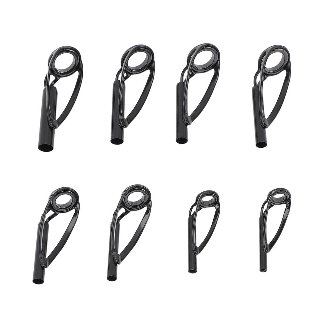 44pcs Fishing Rod Tip Stainless Steel Ceramic Fishing Pole Guide Ring Fishing Rod Repair Kit