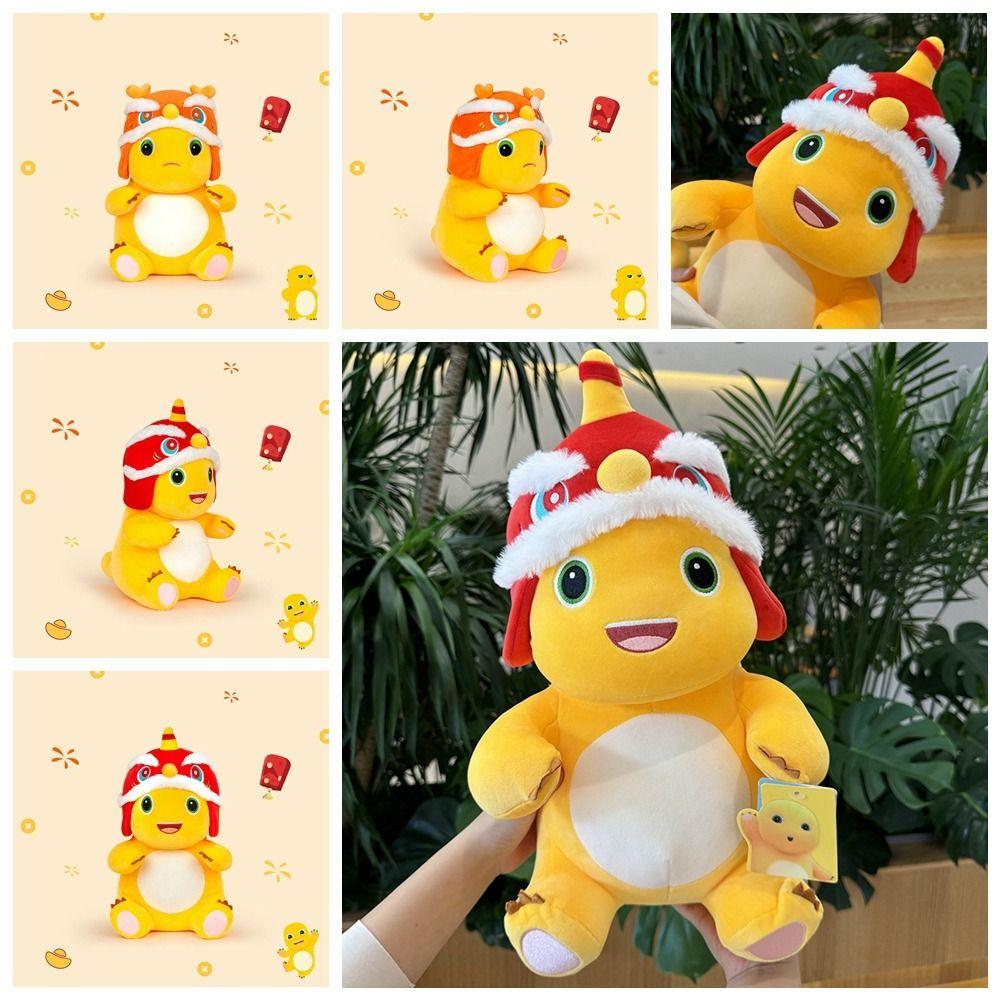 

Milk Dragon Dragon Year Nailong Plush Toy Cartoon Yellow Dinosaur Stuffed Toy Sleeping