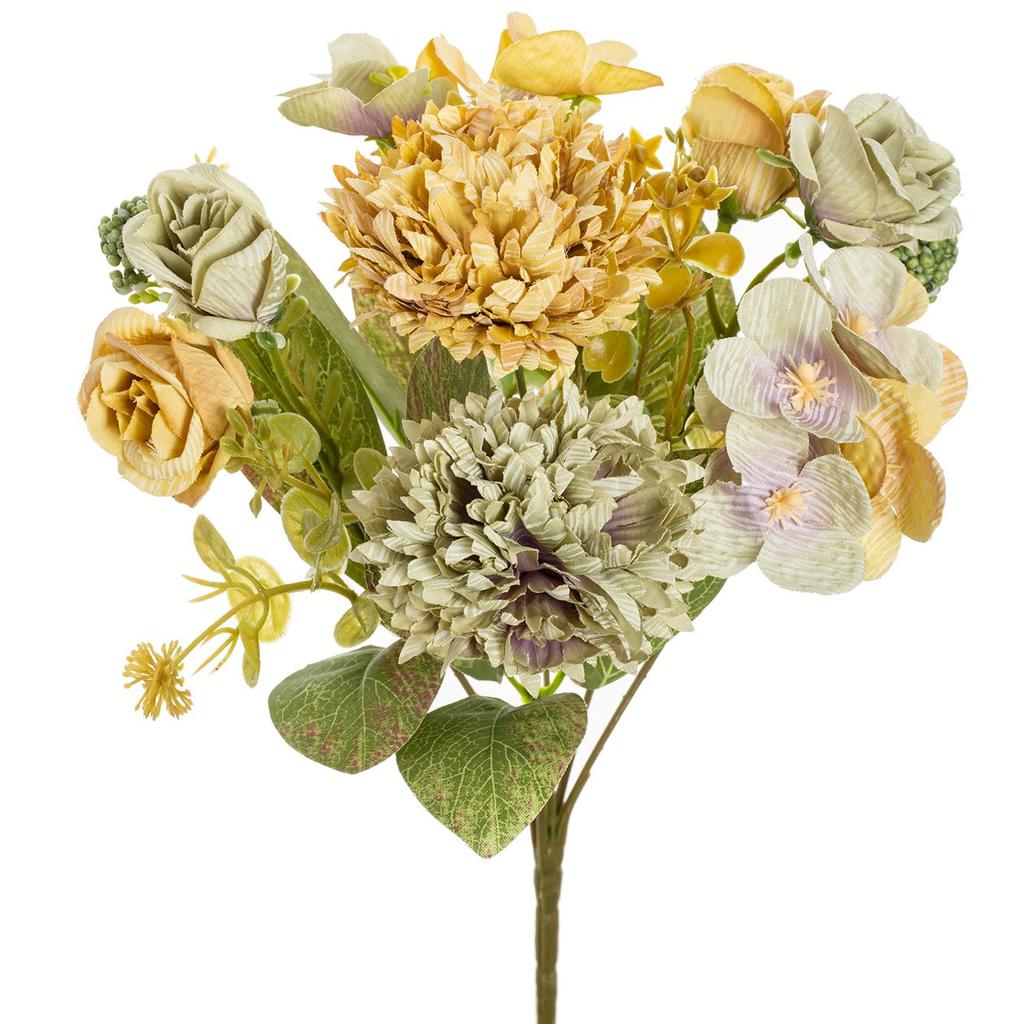 1/3pcs Artificial Flowers Ball Chrysanthemum Rose Wedding Home Room Table Decor Wreath Bridal Bouquet Table Arrangement Diy Gift
