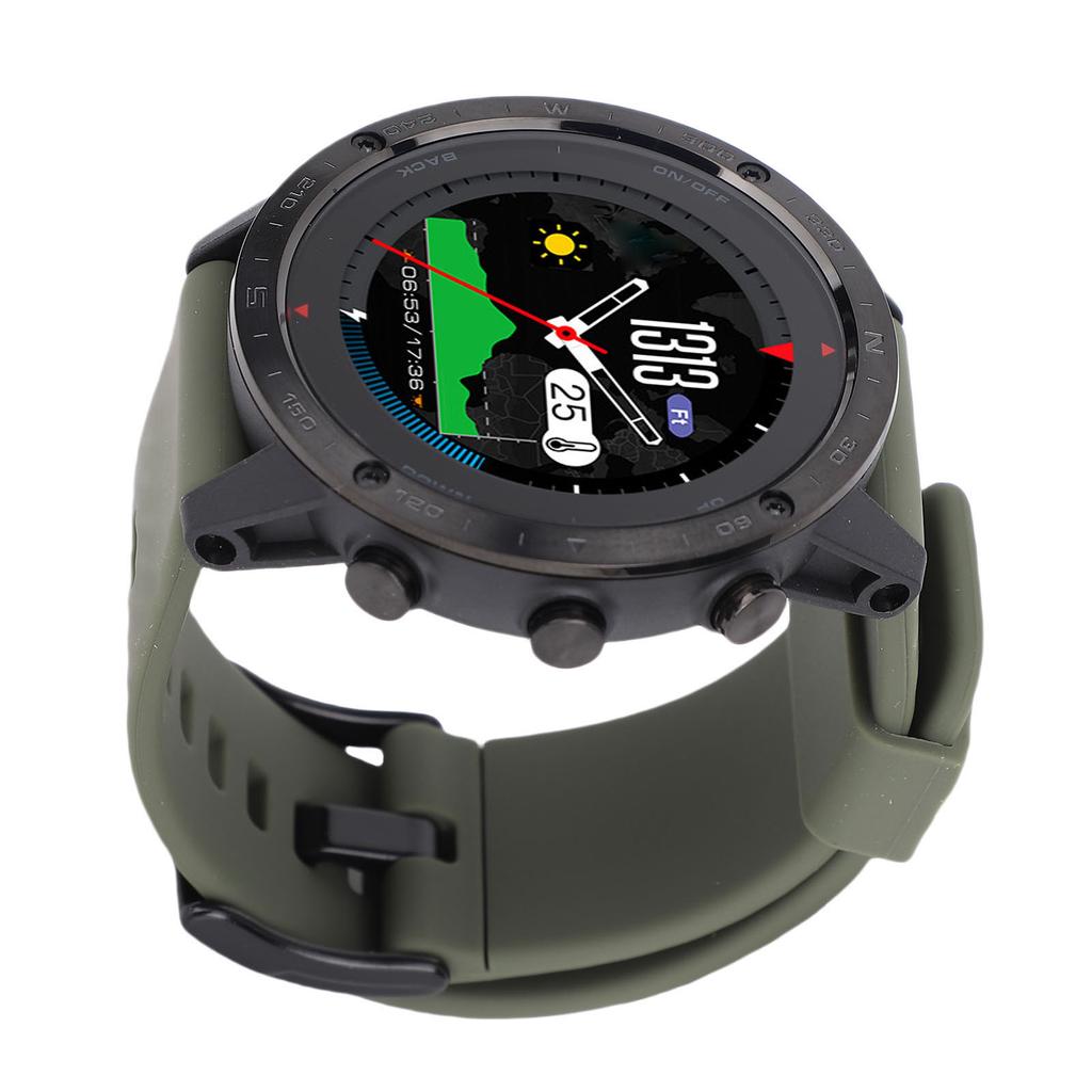 Round Smart Watch Diving Watch Swimming Sport Wristwatch with 1.3 Inch Display for Outdoor Running Workouts