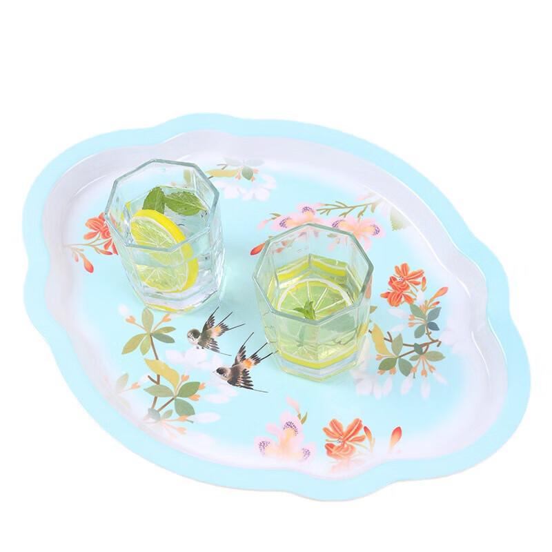 Wuhe Nordic Floral Melamine Rectangular Tray