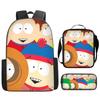 South Park Backpack Student Bag South Park Backpack Cartoon Satchel Pencil Case