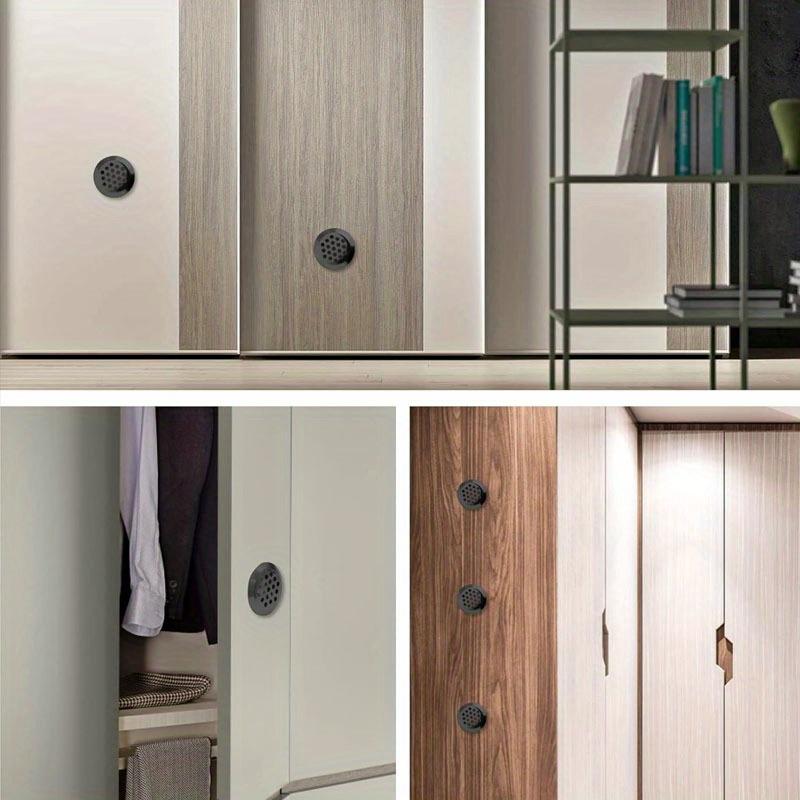 6 Stück Rundschrank Luftkanal Lüftungsgitter Durchmesser Stahl Lamellengitter Maschenlochstopfen Dekorabdeckung Kleiderschrank Gitter Lüftungssysteme