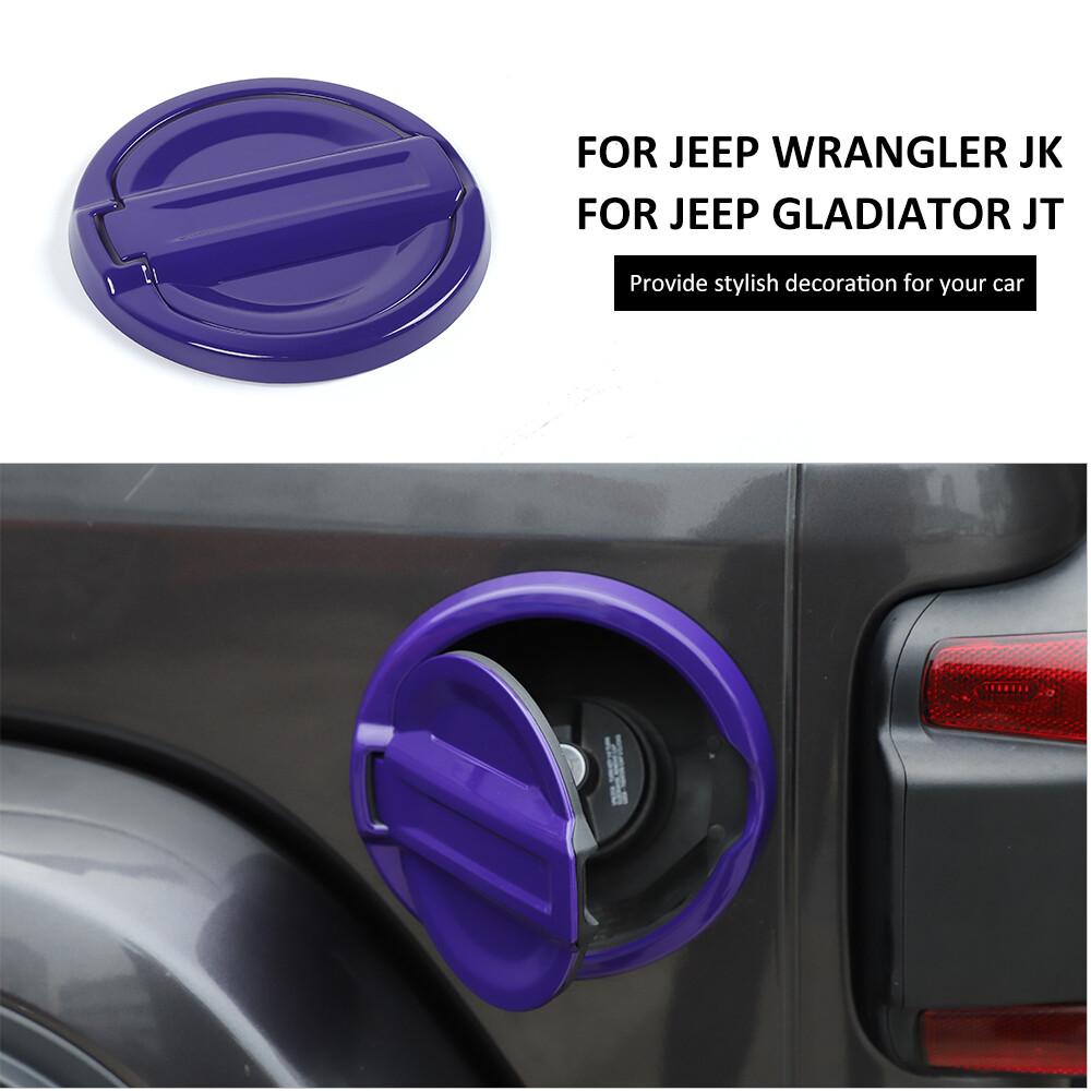 Fuel Door Tank Filler Lid Gas Cap Cover Trim For Jeep Wrangler JL 2018+ Purple