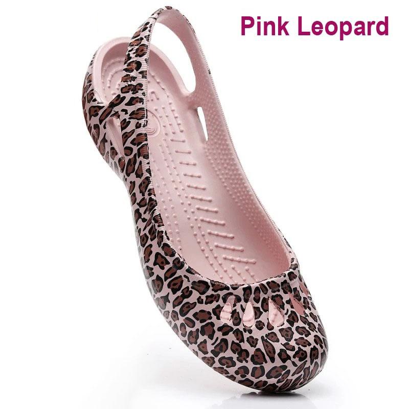 Sommer leichte Anti-Rutsch-Loch-Schuhe Clog für Damen Flache Unterseite Sandalen Krankenschwester Outdoor Strand Jelly