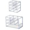 1/2pc Transparent Acrylic Storage Box 6-Grid Drawer Cosmetic Storage Rack Lipstick Storage Display Cabinet Jewelry Organizer Box