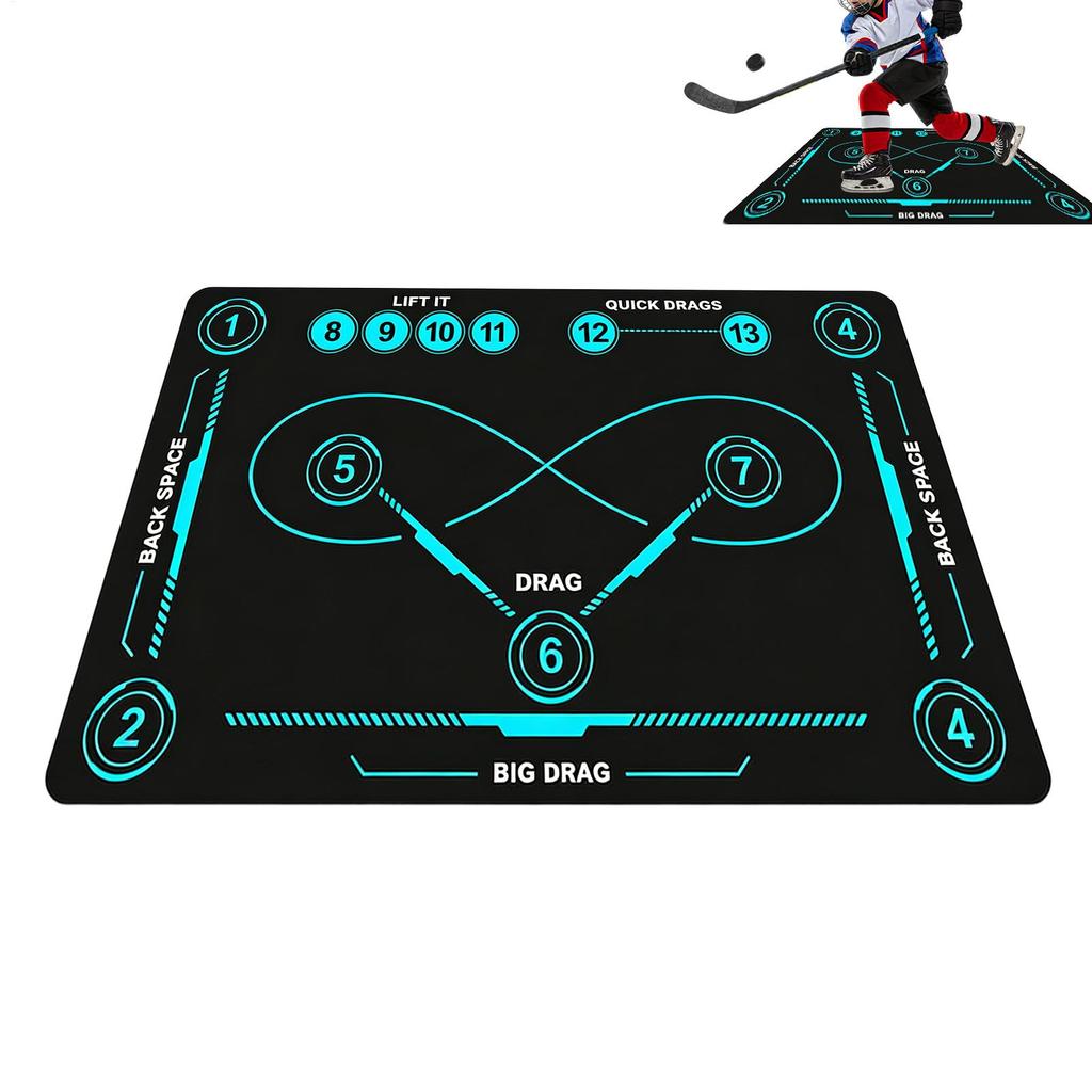 Ice Hockey Training Mat Non-slip Stain-resistant Wear-resistant American Sports Shock-absorbing Mat Hockey Football Mat