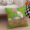 fresh aesthetic CCatsSoup Cushion Cover Throw Pillow Cover Hidden Button Durable Polyester Chair Cushion