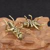 Solid Brass Cricket Ornament Retro Tea Pet Metal Insect Office Table Decoration for Insect Enthusiasts Creative Collection