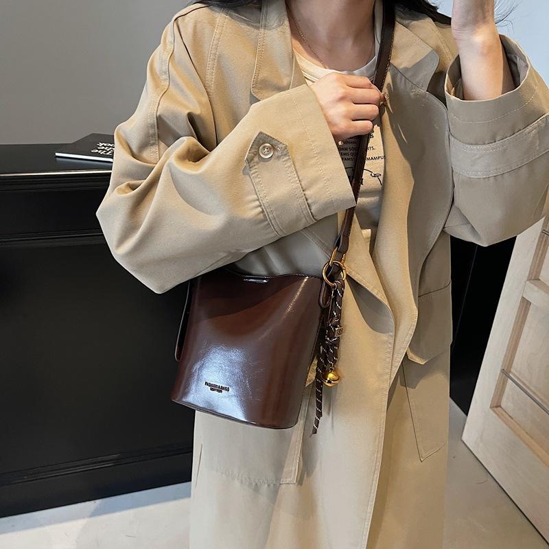 French Trend Mother And Child Bag Women'S Retro Fashion Bucket Bag High-End Shoulder Women'S Bag