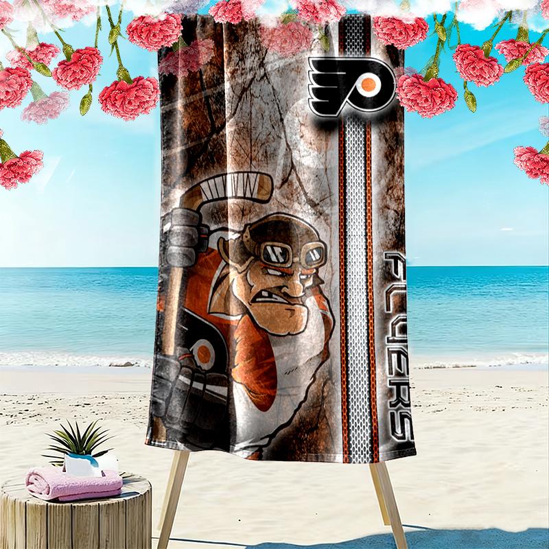 Hockey Beast Beach Towel Microfiber Beach Towel, Lightweight and Quick-Dry, for Summer Travel, Swimming Pool Fan Birthday Gift
