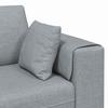 4 Seater Sofa with Cushions Light Grey 250 X 77 X 76 Cm Fabric