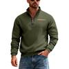 Men's Winter Heavyweight Velvet-Lined Loose-Fit Stand Collar Pullover Hoodie