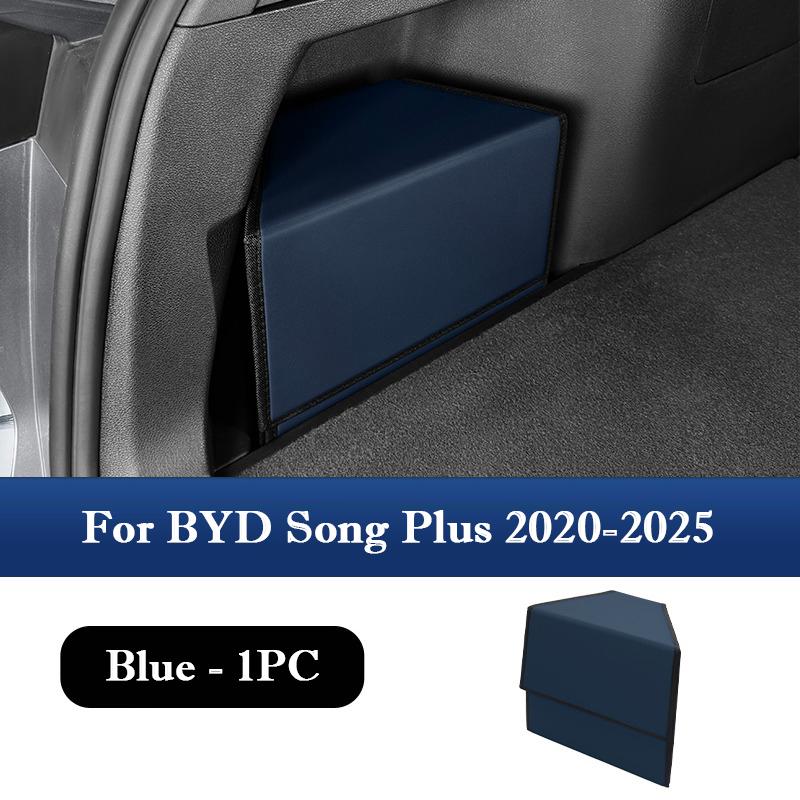 For BYD Song Plus 2020-2025 Car Back Trunk Storage Box Two Both Side Multipurpose Organizer Box Compartment Auto Accessories