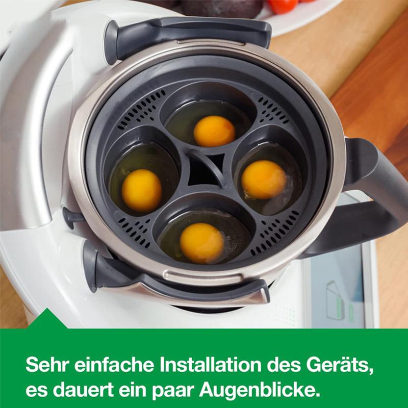 Food Grade 4-Hole Silicone Egg Steamer Heat-Resistant Egg Boiler For Kitchen Cooking